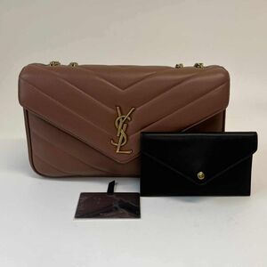 YSL Loulou Medium In Matelasse Lambskin W/bronze-toned Hardware Colour Hortensia
